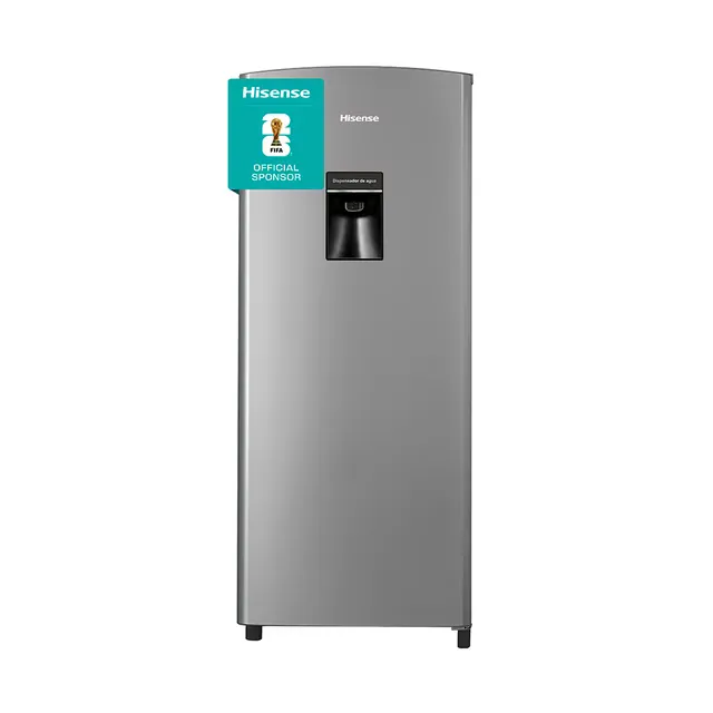 Refrigerador Hisense RR63D6WGX con dispensador gris
