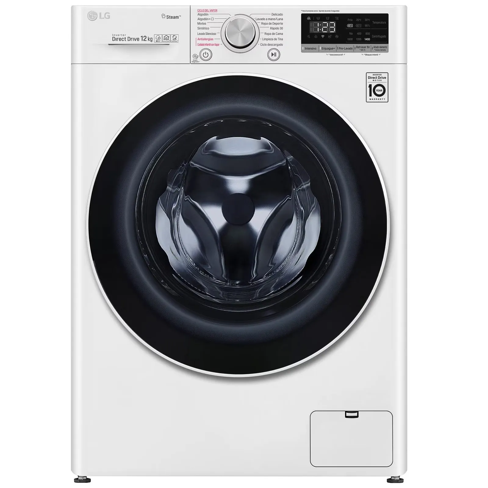 (NUEVO) Lavadora LG frontal 12 kg WM12WVC4S6